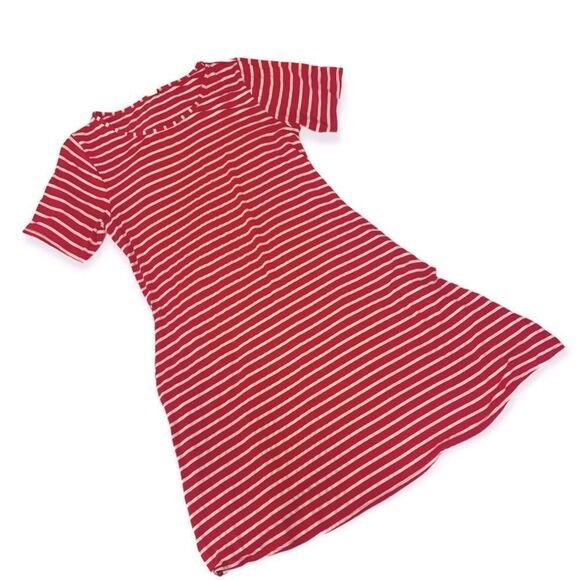 heathmoor Dresses & Skirts - HEATHMOOR FUCHSIA & with striped dress size Medium